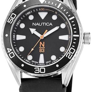 Nautica Herrklocka NAPFWF113 N83 Svart/Gummi Ø44 mm