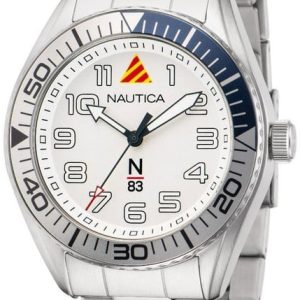 Nautica Herrklocka NAPFWF203 N83 Silverfärgad/Stål Ø44 mm