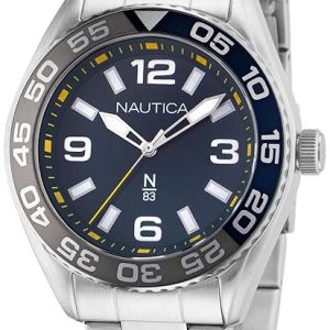 Nautica Herrklocka NAPFWS308 N83 Blå/Stål Ø44 mm