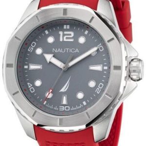 Nautica Herrklocka NAPKMF202 Koh May Bay Grå/Gummi Ø46 mm