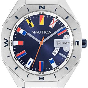 Nautica Herrklocka NAPLSS002 Loves The Ocean Blå/Textil Ø44 mm