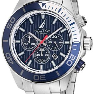 Nautica Herrklocka NAPNOF303 One Blå/Stål Ø48 mm
