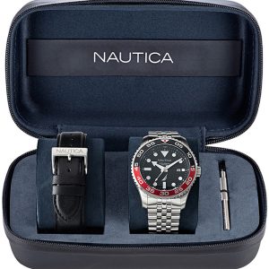 Nautica Herrklocka NAPPBF145 Pacific Beach Svart/Stål Ø43 mm
