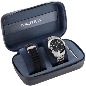 Nautica Herrklocka NAPPBF205 Pacific Beach Svart/Stål Ø41.5 mm
