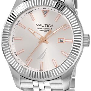Nautica Herrklocka NAPPBS250 Pacific Beach Silverfärgad/Stål Ø43 mm