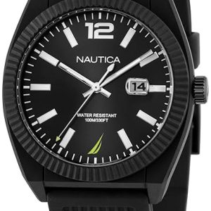 Nautica Herrklocka NAPPBS302 Pacific Beach Svart/Gummi Ø41 mm