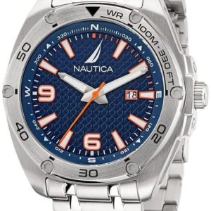 Nautica Herrklocka NAPTCF203 Tin Can Bay Blå/Stål Ø44 mm