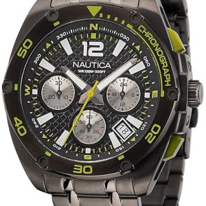 Nautica Herrklocka NAPTCF210 Tin Can Bay Svart/Stål Ø44 mm