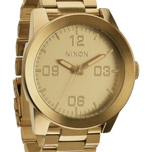 Nixon Herrklocka A346502-00 The Corporal SS Guld/Gulguldtonat stål