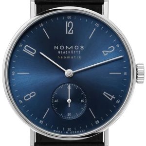 Nomos Glashütte Damklocka N-190 Tangente Neomatik Blå/Läder Ø35 mm