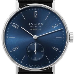 Nomos Glashütte Damklocka N-191 Tangente Neomatik Blå/Läder Ø35 mm