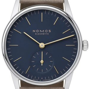 Nomos Glashütte Damklocka N-329 Orion Blå/Läder Ø32.8 mm