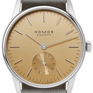 Nomos Glashütte Damklocka N-359 Orion Guldtonad/Läder Ø32.8 mm