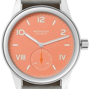 Nomos Glashütte Damklocka N-714 Club Campus Orange/Läder Ø36 mm