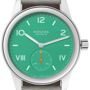 Nomos Glashütte Damklocka N-715.GB Club Campus Grön/Läder Ø36 mm
