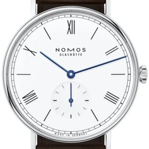 Nomos Glashütte Herrklocka N-237 Ludwig Vit/Läder Ø37.5 mm