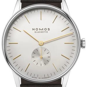 Nomos Glashütte Herrklocka N-379 Orion Silverfärgad/Läder Ø38 mm