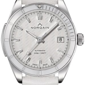 Norqain Damklocka N1800C89A/W181/18WM.16S Adventure Vit/Läder Ø37 mm