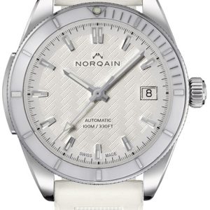 Norqain Damklocka N1800C89A/W181/18WRE.16S Adventure Vit/Gummi Ø37 mm