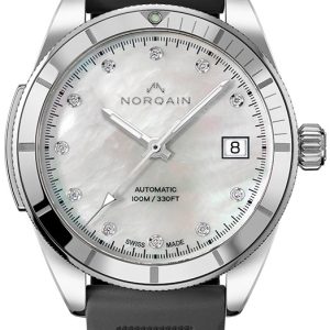 Norqain Damklocka N1800SP81A/M18D/18GRE.16S Adventure Vit/Gummi Ø37