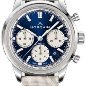 Norqain Herrklocka N2201S22C/A221/20INT.18S Freedom Blå/Läder Ø40
