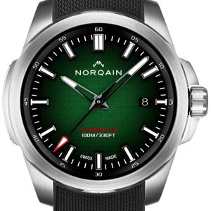 Norqain Herrklocka N3008S03A/ES301/322BR.20S Independence Grön/Gummi