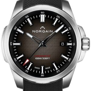 Norqain Herrklocka N3008S03A/NS301/320BR.18S Independence Brun/Gummi