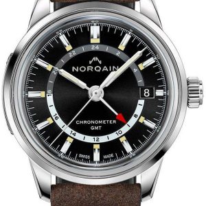Norqain Herrklocka NN2100SG/B211/20EO.18S Freedom Svart/Läder Ø40 mm