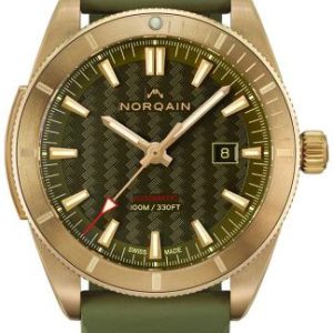 Norqain Herrklocka NZ1000ZIA/K105/10KR.20Z Adventure Grön/Gummi Ø42