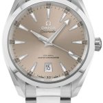 omega 220.10.38.20.09.001 seamaster aqua terra 150m grå/stål ø38 mm