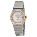 omega damklocka 123.25.27.20.55.001 constellation co-axial 27mm stål