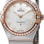 omega damklocka 131.25.28.60.55.001 constellation quartz 28mm vit/18