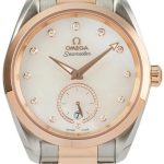 omega damklocka 220.20.38.20.55.002 seamaster aqua terra 150m vit/18