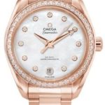 omega damklocka 220.55.34.20.55.001 seamaster aqua terra 150m vit/18