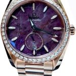 omega damklocka 220.55.38.20.99.001 seamaster aqua terra 150m lila/18