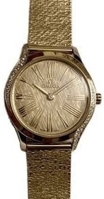Omega Damklocka 428.55.26.60.99.001 De Ville Mini Tresor Guld/18