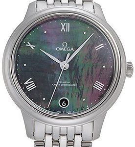 Omega Damklocka 434.10.34.20.07.001 De Ville Prestige Svart/Stål