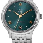 omega damklocka 434.10.34.20.10.001 de ville prestige grön/stål