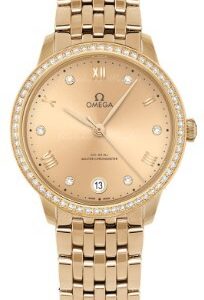 Omega Damklocka 434.55.34.20.58.001 De Ville Prestige Guld/18 karat