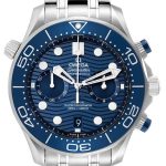 omega herrklocka 210.30.44.51.03.001 seamaster diver 300m blå/stål