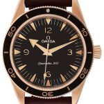 omega herrklocka 234.92.41.21.10.001 seamaster 300m brun/läder ø41