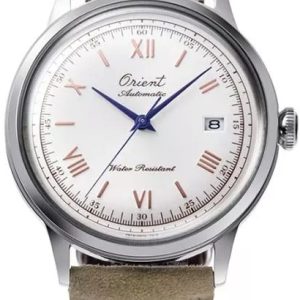 Orient Herrklocka RA-AC0027S30B Bambino 75th Anniversary Vit/Läder