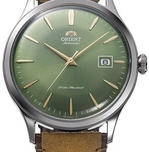 Orient Herrklocka RA-AC0P01E10B Bambino Grön/Läder Ø42 mm