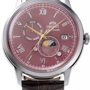 Orient Herrklocka RA-AK0807R30B Bambino Röd/Läder Ø41.5 mm