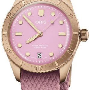 Oris 01 733 7771 3158-07 3 19 04BRS Divers Rosa/Textil Ø38 mm