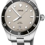oris 01 733 7795 4051-set divers brun/stål ø39 mm