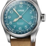 oris 01 754 7779 4065-set big crown blå/läder ø38 mm