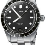 oris herrklocka 01 400 7772 4054-07 8 20 18 divers svart/stål ø40 mm