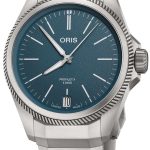 oris herrklocka 01 400 7778 7155-07 7 20 01tlc propilot x blå/titan