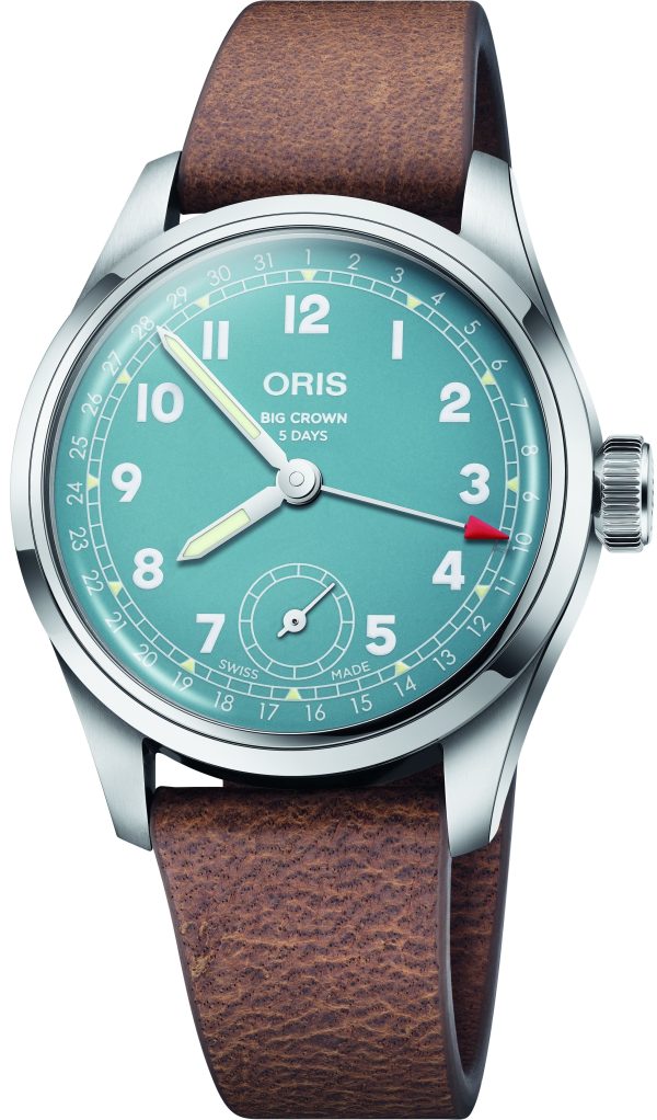 oris herrklocka 01 473 7786 4065-07 5 19 22fc big crown blå/läder
